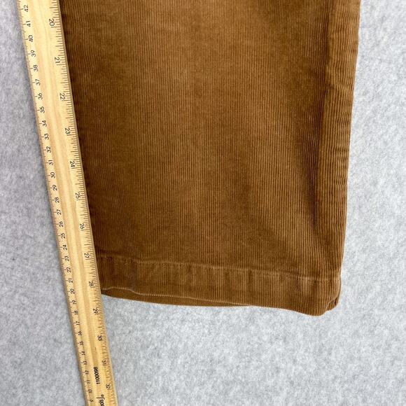 MUJI Brown Corduroy Straight Leg Pants Size Medium - Picture 10 of 15